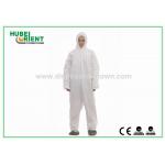 Free Size 55gsm Disposable Protective Coverall With Hood And Feetcover for sale