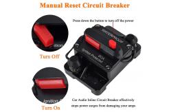 China Thermoset Plastic Automotive Circuit Breakers / Hi Amp Breakers 80A supplier