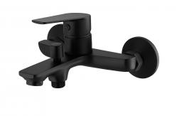 China Brass Bath Shower Faucet Surface-Mounted Single Lever Matt black supplier