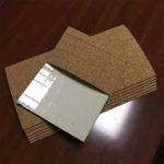 Eco Friendly No Stain Cork Pads Glass Separator Customized Cork Bumper Pads for sale
