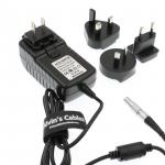 Alvin's Cables Teradek Power Adapter Converter Cable 2 Pin to Universal AC with US UK EU AU Plugs for Teradek Cube Holly for sale