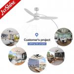 White Ceiling Fan With Light Dimmable Quiet High Speed Remote Control