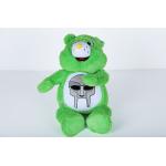 Green Bear Cute Plush Dolls Surface Washable Soft Feeling Polyester Material for sale