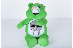 China Green Bear Cute Plush Dolls Surface Washable Soft Feeling Polyester Material supplier
