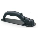 Manual Black Two Step Knife Sharpener , Coarse Knife Sharpener For Pocket Knife for sale