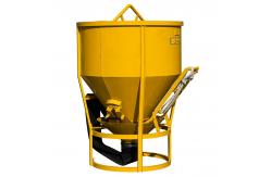 China 1000L 1m3 Concrete Skip 2m3 Concrete Column Skip With Rubber Hose supplier