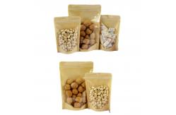 China Recyclable Three Side Seal Eco Stand Up Pouches With Transparent Window supplier