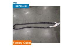 China Jacket Twill Weave Polyester Round Sling Black Heavy Duty Vertical 2 tons supplier