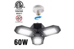 China 60W Deformable LED Garage Light ETL Certificated LED Adjustable Garage Lights IP40 supplier