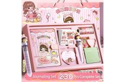 China Cute Stationery Journaling Set Notebook Stickers Children's Handbooks supplier