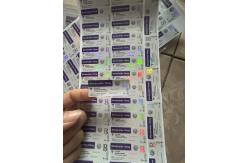China Aod964 10mg Peptide Vial Labels PET Laser Materail  2ml vial labels supplier