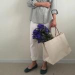 Large Capacity Natural Canvas Grocery Totes , Ladies Cloth Canvas Bags for sale