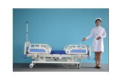 China Medical Electric Hospital Bed Furniture Three Functions With Side Rails supplier