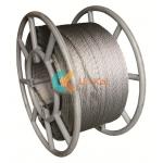 Lightweight 8/12 Strand 11MM Anti Twist Steel Wire Rope For Single Conductor Or OPGW Stringing for sale