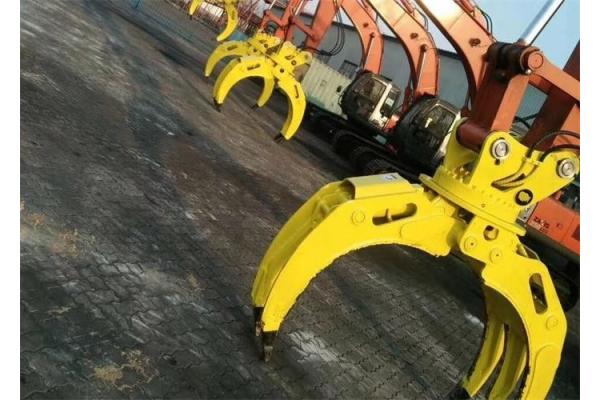Wear Resistant Backhoe Excavator Grapple Attachment For Structure Demolition