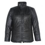 Super Warm Ladies PU Turtleneck Jacket With Zipper Slim Shape Super Warm