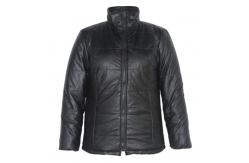 China Super Warm Ladies PU Turtleneck Jacket With Zipper Slim Shape Super Warm supplier