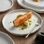 Polygonal Custom Printed Ceramic Plates With 8 Inch 10 Inch 12 Inch Size for sale