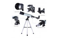 China Refractor Aluminum Astronomical Telescope , 360 X 50mm Astronomy Monocular supplier