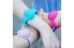 China Reusable 10ml Silicone Hand Sanitizer Bracelet supplier