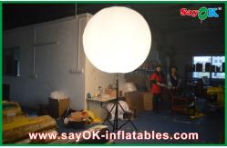 China Led Bulb Diameter 2m Inflatable Advertising Balloons Stand Pole supplier