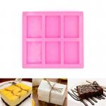Rectangular Silicone Kitchen Product Soap Mold Flexible Practical