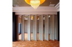 China Acoustic Operable Sliding Foldable Partition Wall Panels MDF Laminate Finish supplier