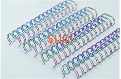 China Rainbow Gold 16MM-44MM Coil Binding And Spiral Spine For Notebook supplier