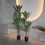 Indoor / Outdoor Plastic Artificial Plants Waterproof 120-150cm for sale