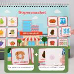 Hot Stamping Hard Cover Book Printing For Kids Educational Montessori Book ODM for sale