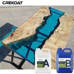 Self Leveling Glossy Deep Pour Epoxy Resin For Clear Casting Transparent Finish for sale
