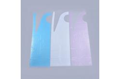 China Transparent Plastic Biodegradable Disposable Aprons For Resturant supplier