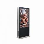 4K 82 Inch Bus Stop Outdoor Interactive Kiosk Ultra Bright Waterproof Sun Readable for sale
