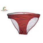 Striped Bikini Bottoms Custom Printed Clothing With 3D Digital Printing for sale