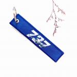 Custom 737 Aviation Keychain - OEKO-TEX® Polyester + Laser Engraving for sale