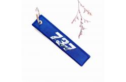 China Custom 737 Aviation Keychain - OEKO-TEX® Polyester + Laser Engraving supplier
