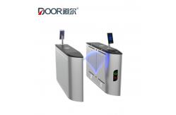 China Half Waist Pedestrian Gate One Lane Flap Barrier For Entrance Control Solution supplier
