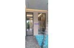 China 2.28pvb 6063-T5 Aluminium Doors With Wooden Finish 120mm Depth supplier