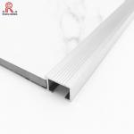 0.3mm - 3mm Aluminum Stair Nose Trim Interior / Exterior Step Covering for sale