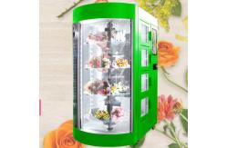 China Full Automatic Floss Flower Vending Locker Machine Transparent Door Fridge supplier