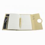 A5 PU Phone Charger Notebook , Multi Function 8000mAh Notepad With Power Bank