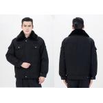 Fur Collar Security Guard Uniform , Security Guard Jackets With Two Pockets for sale