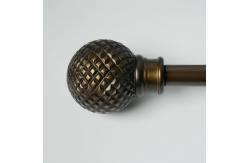 China 24 Inch Decorative Adjustable Copper Pipe Curtain Pole supplier