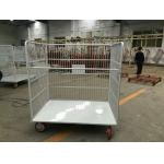 2000mm Height 800KGS Capacity Zinc Plated Roll Cage Containers for sale