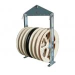 Middle Steel Six Nylon Seven Wheel Conductor Pulley For Stringing Equipment for sale