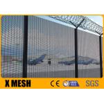 Galfan Steel Wire 8ga 358 Anti Climb Mesh For Airport Security for sale