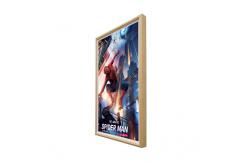 China 43in 350nit WiFi LCD Advertising Player With Wooden Frame supplier