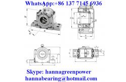 China Shaft 190mm LOE238-N-BL-L Split Plummer Block Housing 190x820x485mm supplier