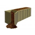 Military Use Hesco Bastion Barrier System Square Hole Shape Easy Assembly for sale