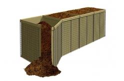 China Military Use Hesco Bastion Barrier System Square Hole Shape Easy Assembly supplier